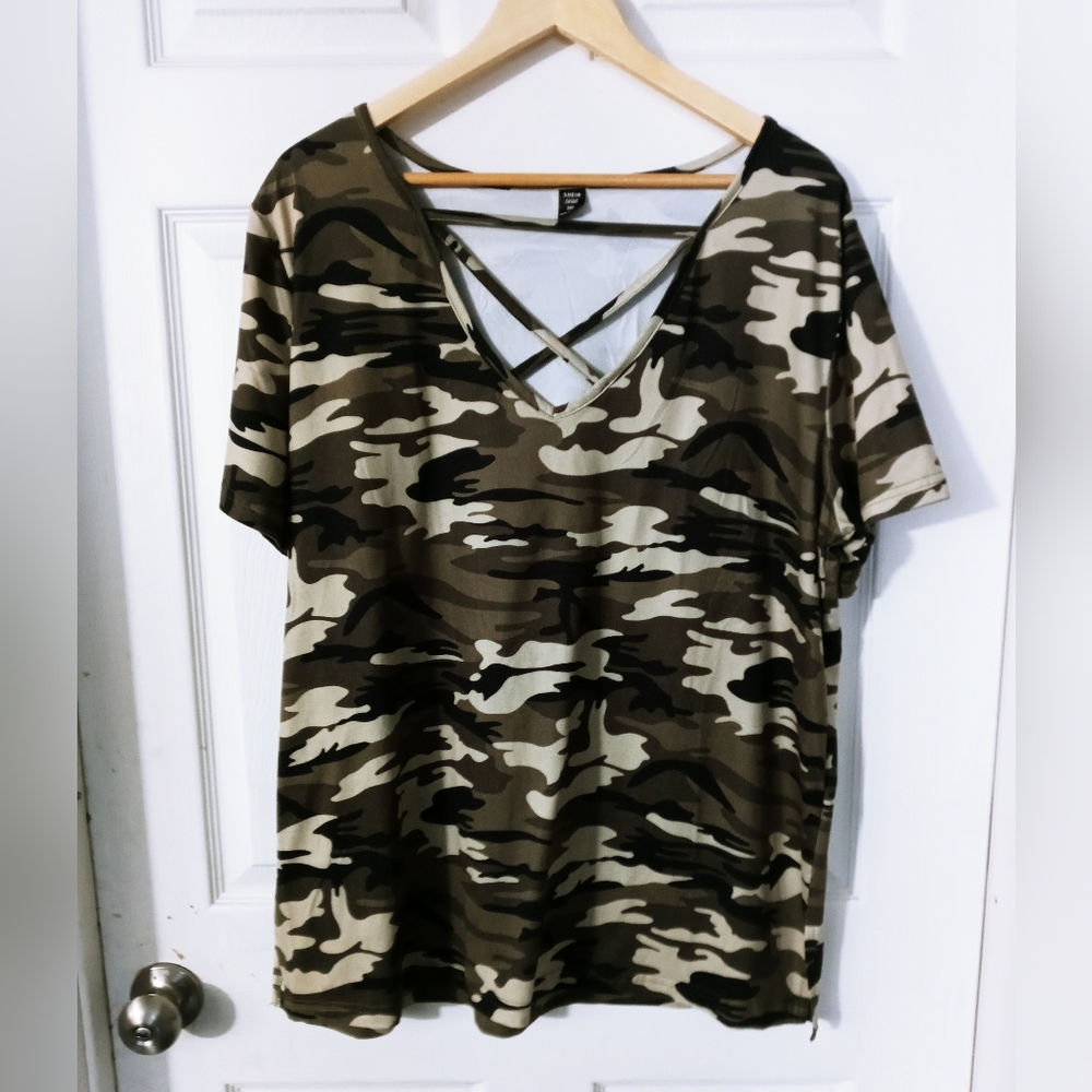 Shein Curve Shirt Top Sz 3XL